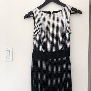 Black and white classic dress